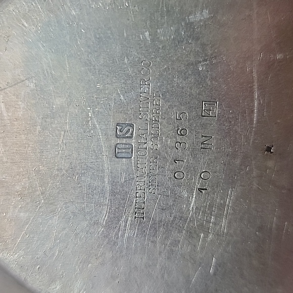 1942 USN international silver serving tray - Picture 2 of 8